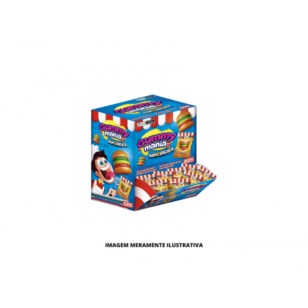 BALA - AUDAZ - 15g GUMMY MANIA HAMBURGUER - DP40